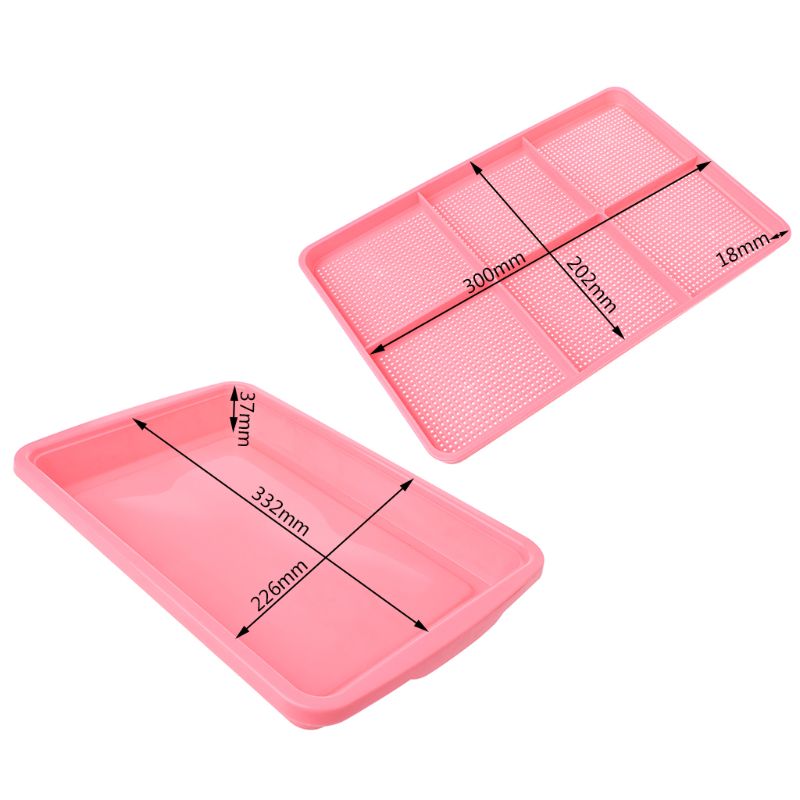 1 set plastic kweekbak hydrocultuur zaailingbak dubbele laag groente spruitplaat kweekpot voor thuis tuingereedschap