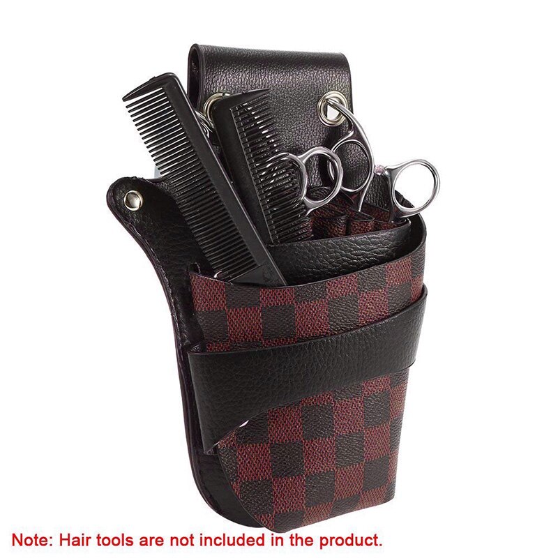 PU Leder Haar Schere Taschen Barber Zubehör Lagerung Werkzeug Friseur Haar Kamm Scher Holster Pouch Inhaber Fall mit Taille