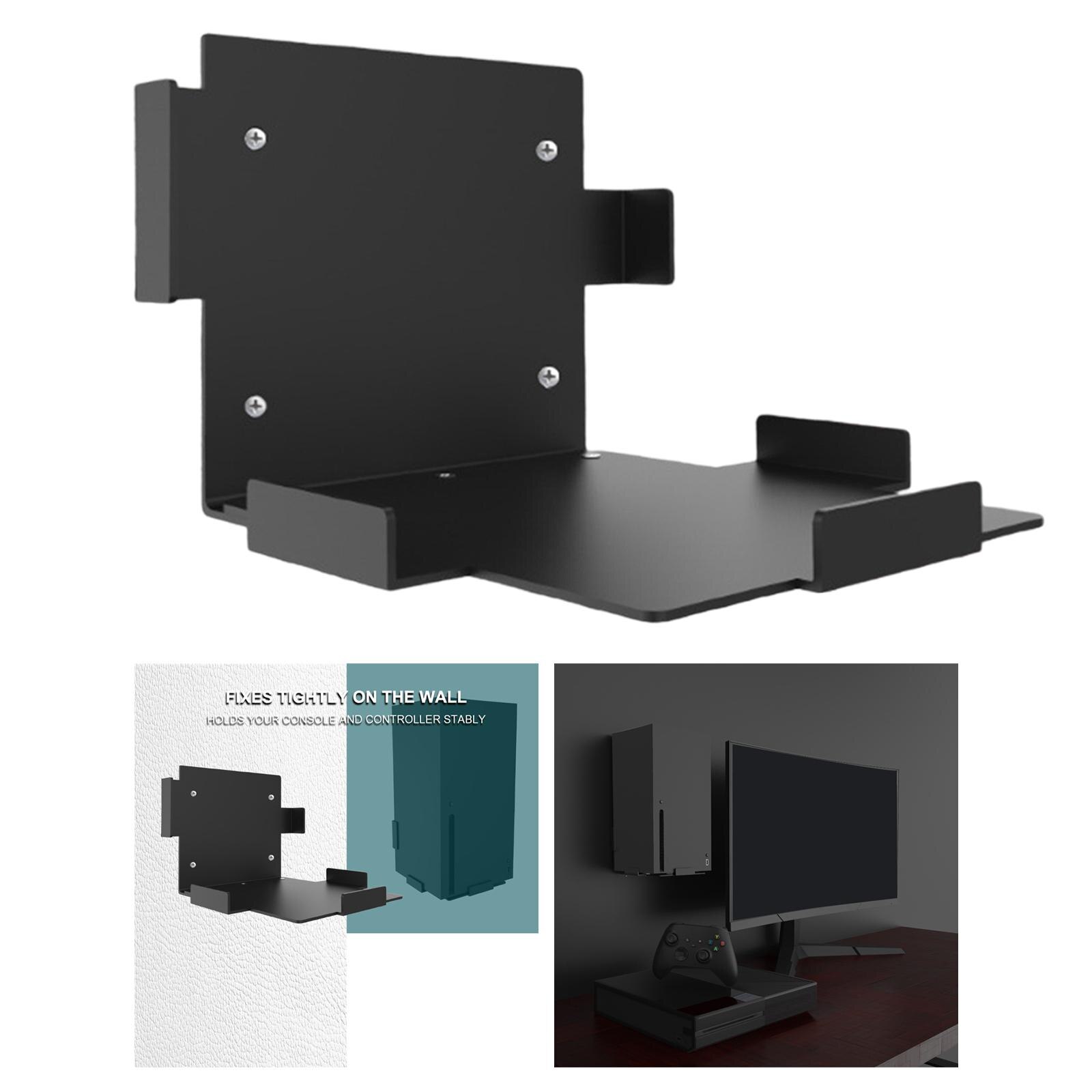 Wall Mount Stand for Series X Console Shelf Bracket Mount Behind TV