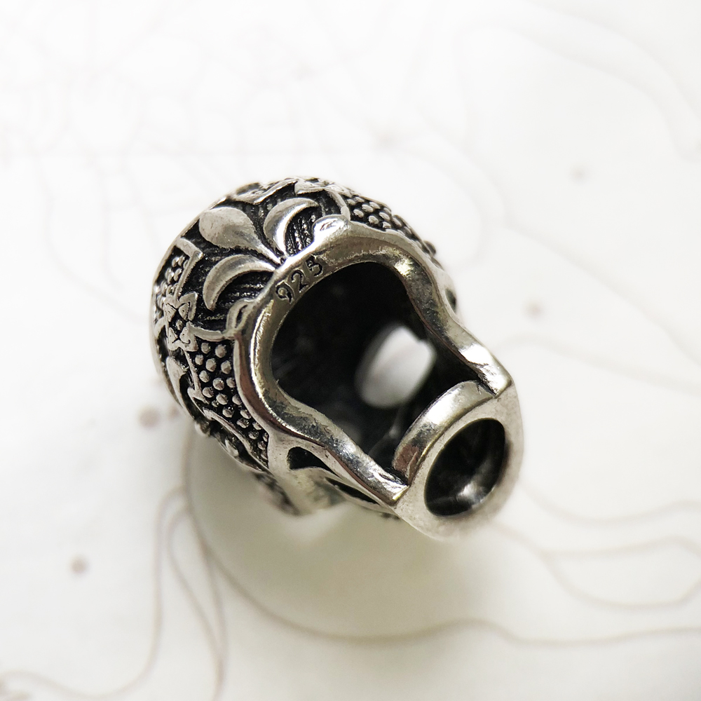 Beads Fleur-de-lis Lily Skull Rebel Street 925 Silver Europe Karma Jewelry Accessories