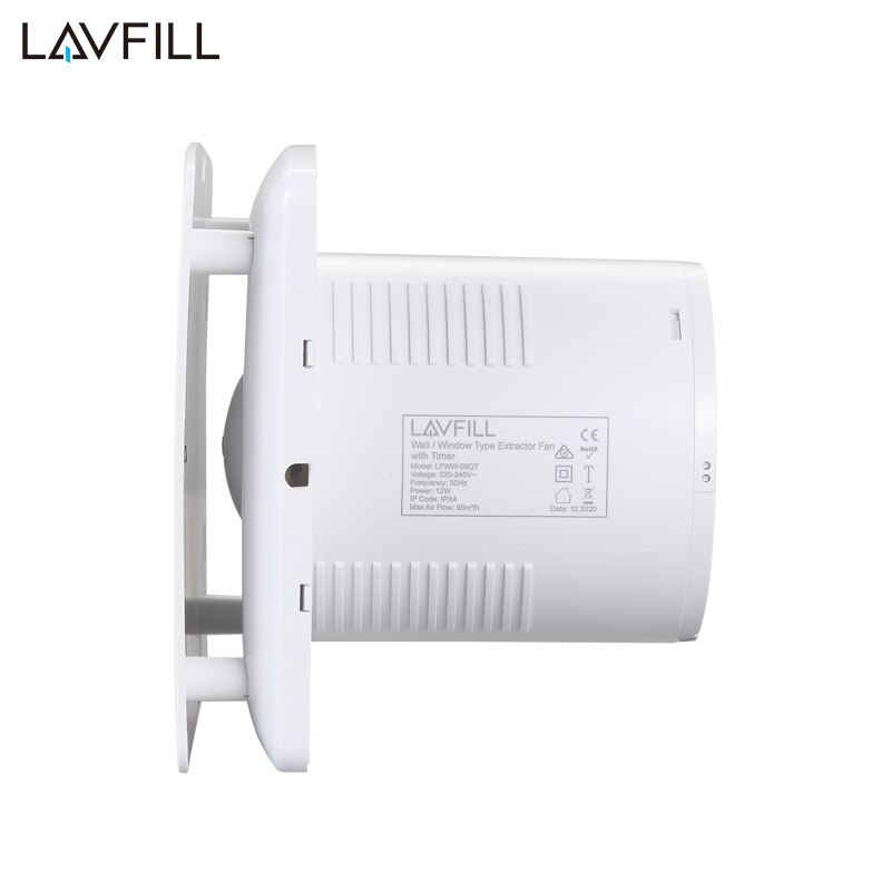 230V 4 "100Mm Afzuigkap Badkamer Douche Ventilator Met Timer Schakelaar