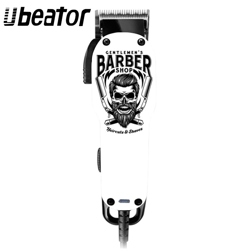 barber shop hair clipper cut electric hair trimmer 100-240V rechargeable powerful cutter hair cutting machine haircut Cordless: White / AU Plug