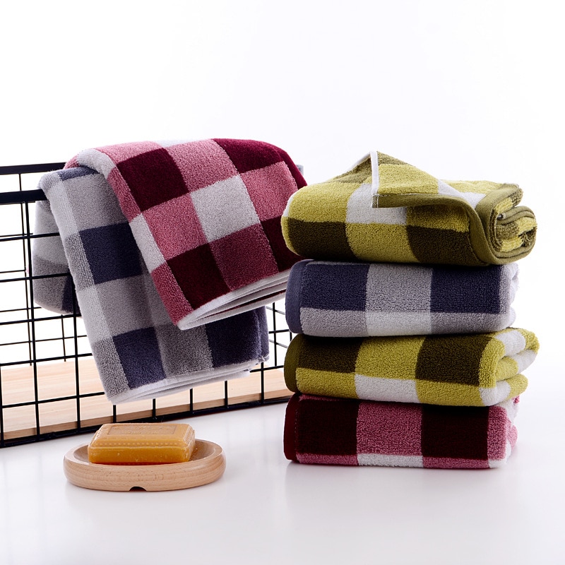 3Pc 100% Katoenen Handdoek Vlakte Stijl Gezicht Handdoek Badkamer Quick Droge Absorberende Handdoek Voor Volwassen 35*75Cm