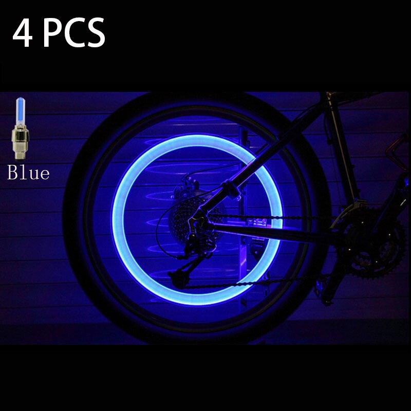 2 uds., ruedas de bicicleta, boquilla con luces de Gas, luces principales, varillas coloridos fluorescentes, bicicletas de luces de montaña