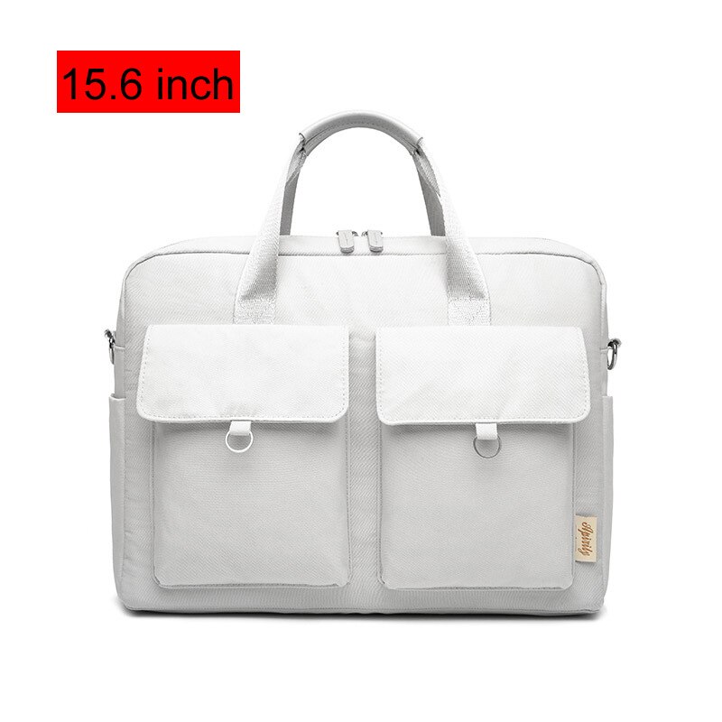 Laptop Bag 13.3 14 15.6 Inch Waterproof Briefcase for Macbook Air Pro Office Computer Shoulder Handbag Large Business Bags XA61C: 15.6in GrayA