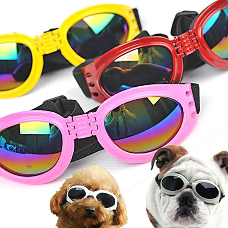 6Colors Foldable Pet Dog Glasses Small and Medium Dog pet glasses Pet Eyewear Waterproof Dog Protection Goggles UV Sunglasses