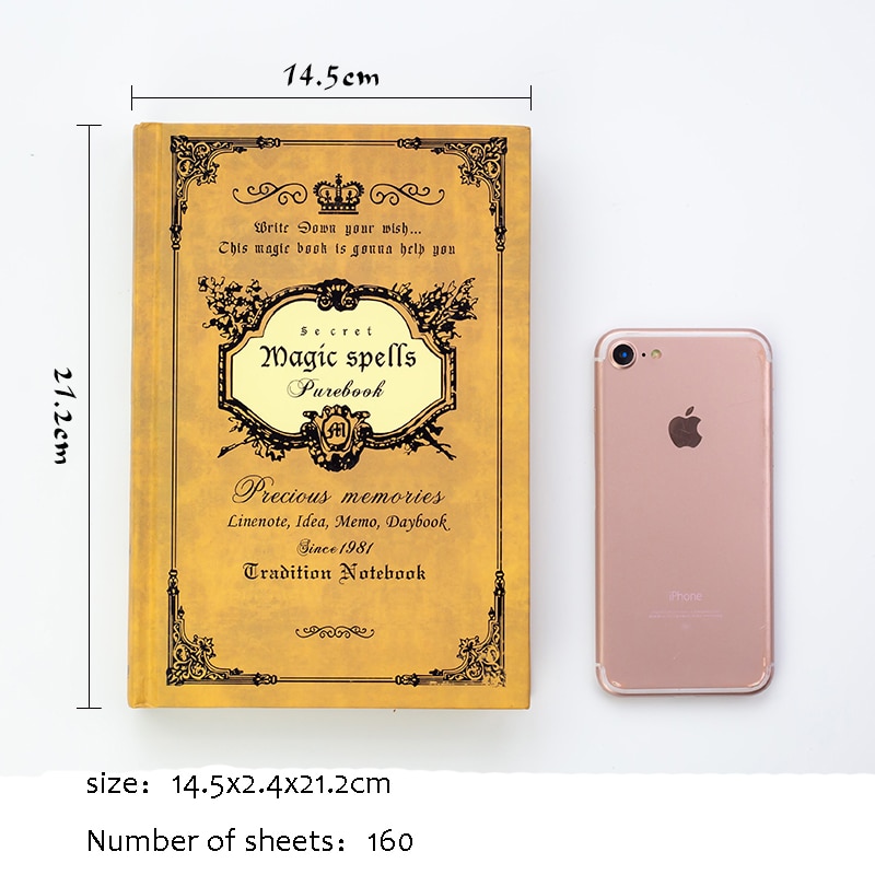 European Retro Thick Magic Notebook A5 Diary Book Classical for Students