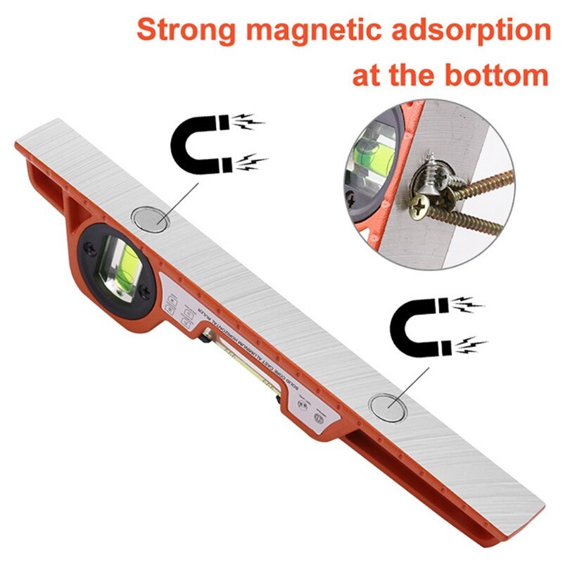 High Precision Level Magnetic Levelling Instrument Ruler Bubble Horizontal Vertical Balance Rustproof Measuring Tool