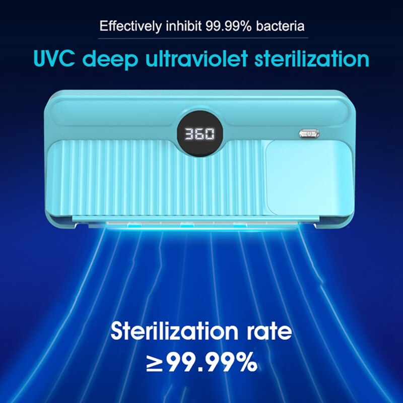 Smart UVC Disinfection Toothbrush Holder Disinfection Tool Drying LED Portable Toothbrush Disinfection Box