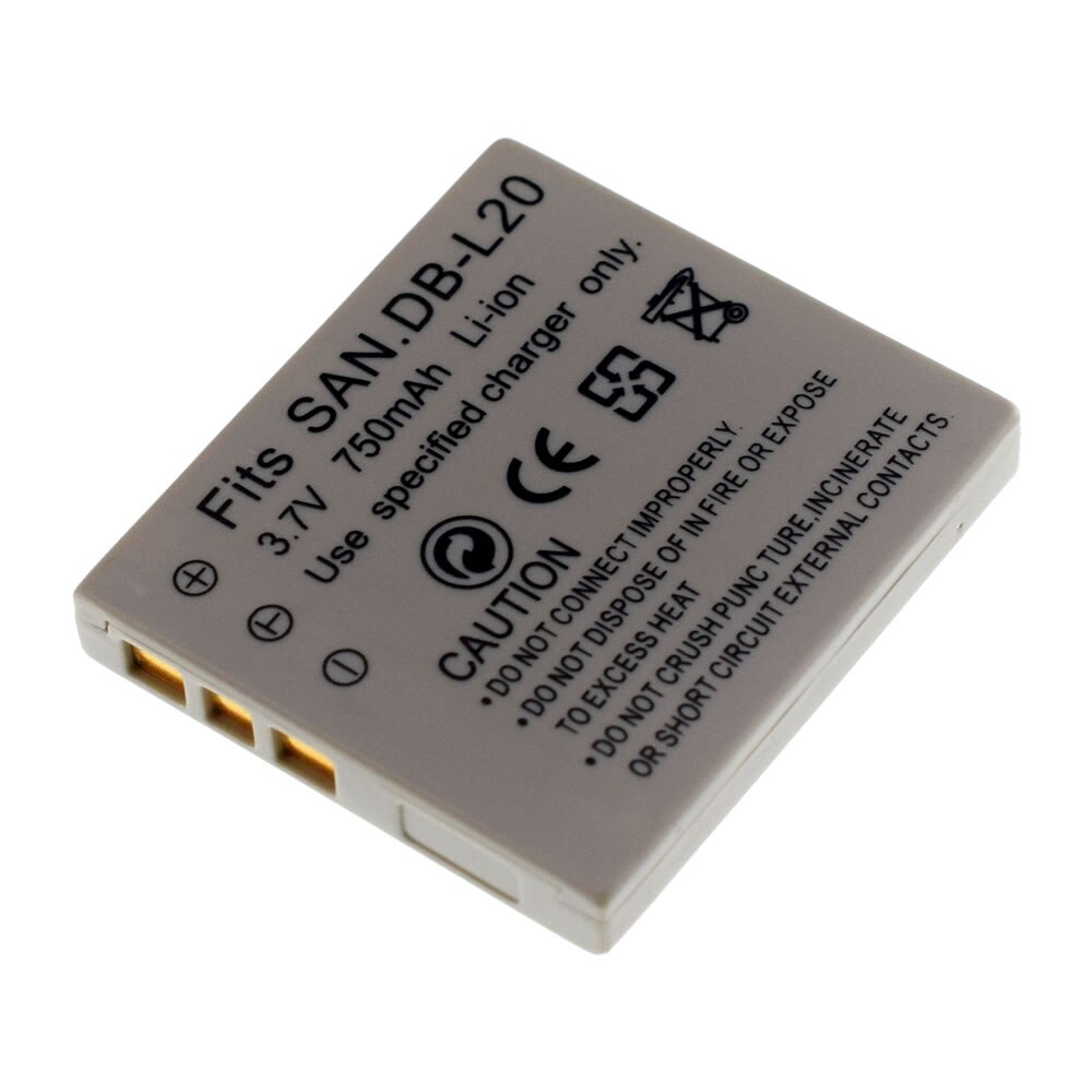 4x Batterij DB-L20 L20A L20AU Voor Sanyo Xacti Digitale Camera 'S Camcorders Vpc CA6OR CA65 CA8 CA9 CG6 CG9 CG65 E1 e2 E6