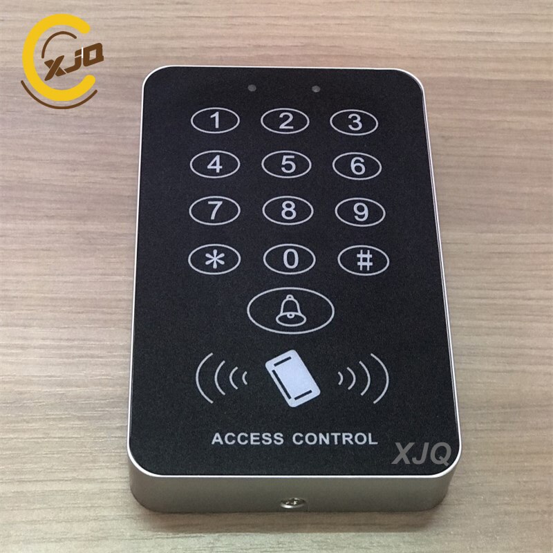 Xjq standalone adgangskontrol med 10 stk em keytags rfid adgangskontroltastatur digitalt panel kortlæser til dørlåsesystem