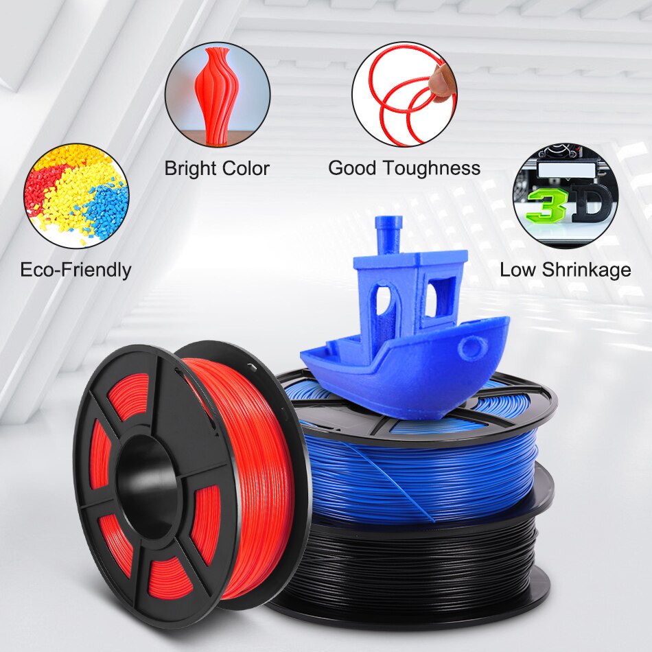 SUNLU PETG 3D Drucker Filament 1,75mm 1KG/2,2 LB Spule für Geburtstag DIY druck