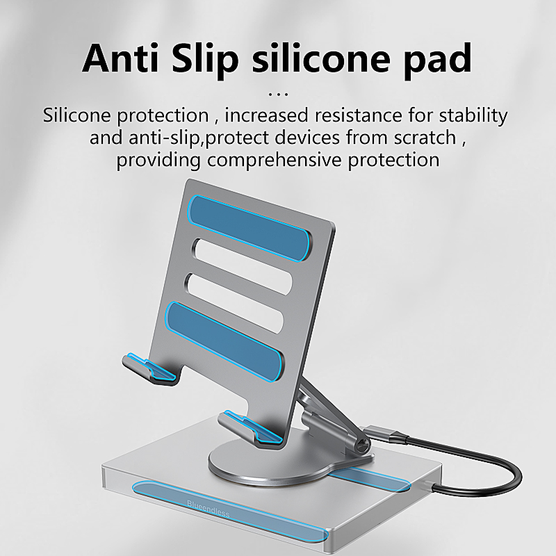 Blueendless Ipad support USB C Hub 4K 60HZ HD type-c 100W PD SD/TF lecteur de fente USB 3.0 5Gbps 9 en 1 type-c Hub ipad support