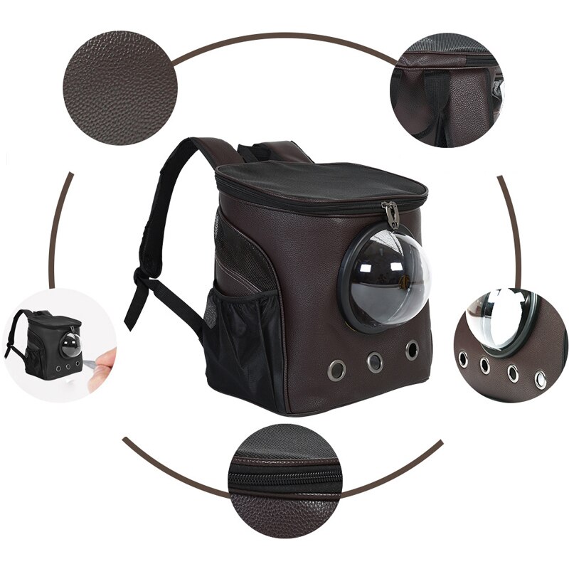 Przenośny kot przewoźnik kapsułka astronauta torba dla psa plecak oddychająca zwierzęta torba na szczeniaczki duża przestrzeń klatka bańka artykuły dla zwierząt