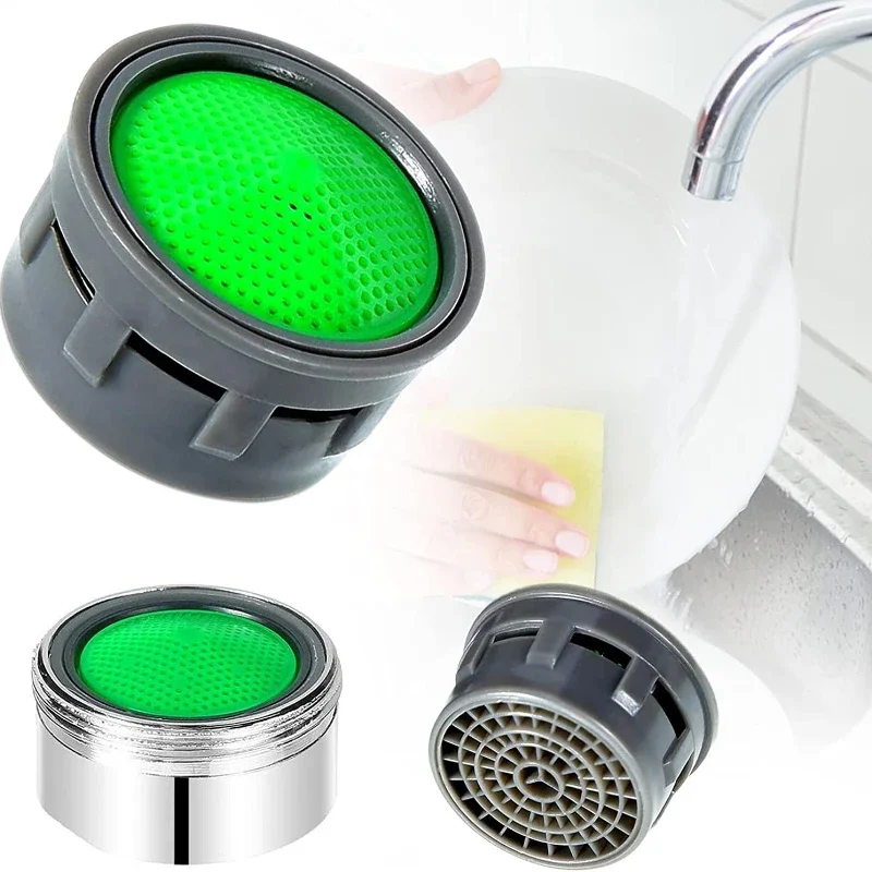 10 Stück Waschbecken-Wasserhahn-Filter, Wasserhahn-Kunststoffeinsatz, Ersatzdüsenfilter – Ersatzteile für Wasserhahn-Durchflussbegrenzer