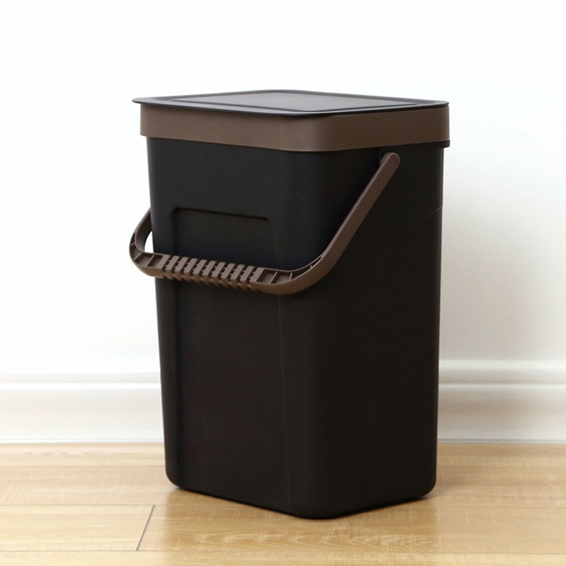 Trash Can Kitchen Wall Mounted Garbage Bin Recycle Compost Bin Bathroom Dustbin L9 #2
