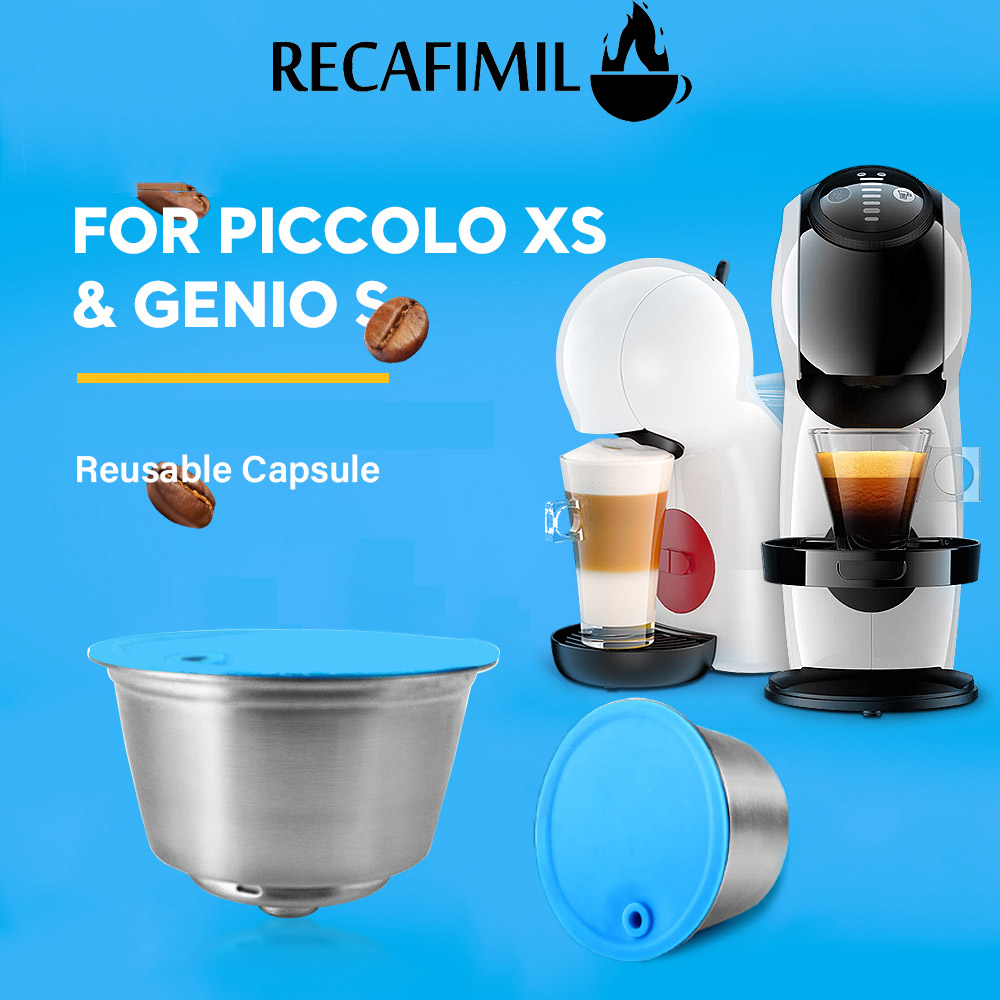 Herbruikbare koffiecapsules Dolce Gusto Recycle Capsule Pod voor Nescafe Piccolo xs Repuesto Hervulbare roestvrijstalen koffiefilter