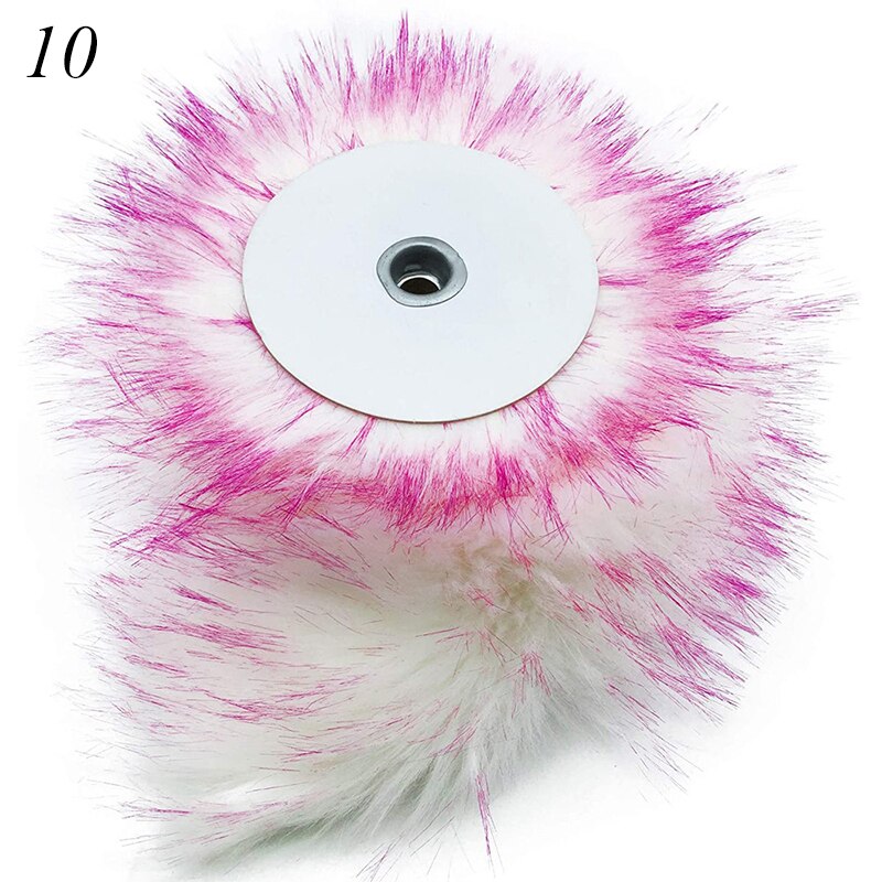 Nachahmung Waschbär Plüsch Faux Fuchs Pelz Kragen Band DIY Weihnachten Plüsch Streifen Kragen Hütte Schal Kleidung roh Rand Pelz Zubehör