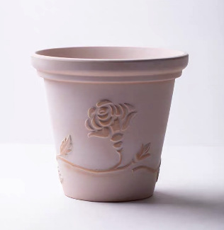 Red Pottery Pot Outdoor Flower Pots Breathable Rose Succulent Plant Planters Garden Supplies: Red