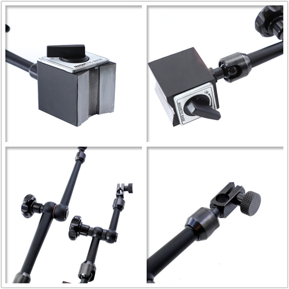 Universal Magnetic Base Holder 0.08mm Dial Indicator Gauge Magnetic Stand Base Indicators Center Finder Measurement Tool