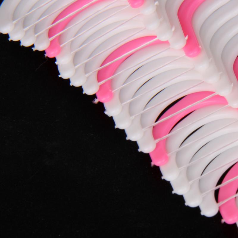 100pcs Fio Dental Floss Vara Nylon Portátil de Plástico Conjunto De Ferramentas De Limpeza Para A Higiene Oral Cuidados com Os Dentes escova de Dente Limpa