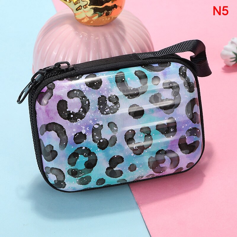 1PC Luggage Model Square Tin Iron Box / Mini Pouch / Key Purse / Pencil Case/steel Box/coin Storage Bag/headset Bag: 5