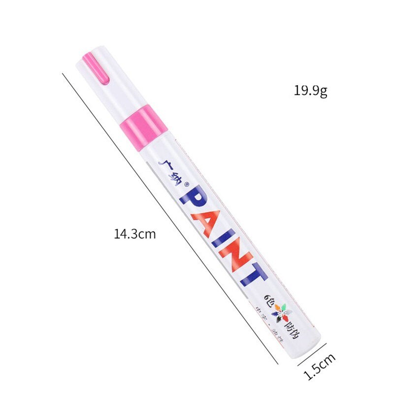 1Pcs Niet Giftig Tegel Marker Repair Muur Pen Wit Grout Marker Geurloos Voor Tegels Vloer En Band Geschikt Auto schilderen Mark Pen: Pink