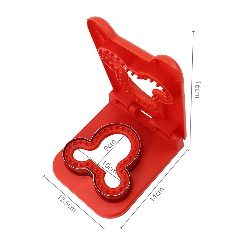 Sandwich Cutter and Sealer Flip Sandwich Cutting Tool for Kids Lunch Stainless Steel Blade Circular Sandwich Bread Toast Mold: SKY BLUE