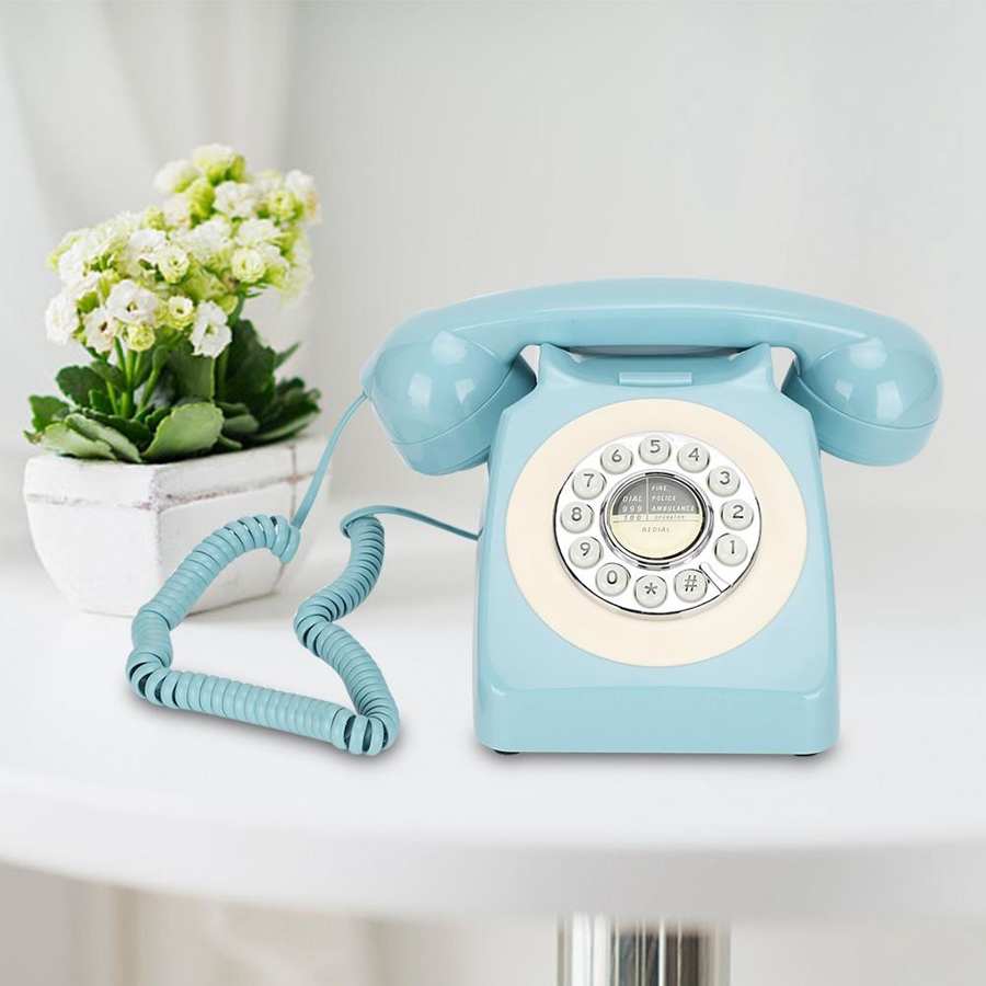 Retro vaste telefoon, multifunctionele desktop vaste telefoon, ondersteuning voor fsk/dtmf dubbel systeem voor thuiskantoor, hotelgebruik, telefoon