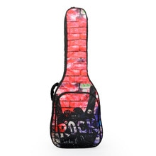41 "vandtæt fortykkelse af folkemusik guitar sager akustisk guitar dobbelt stropper polstret guitar soft taske rygsæk