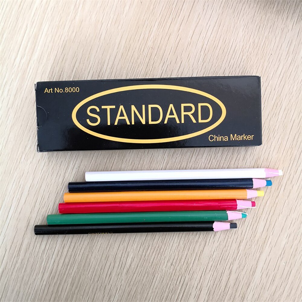 (6PCS/package) chalk Tailoring pen 6 color pens Free cutting pen Draw line tool Sewing clothing pattern making tool