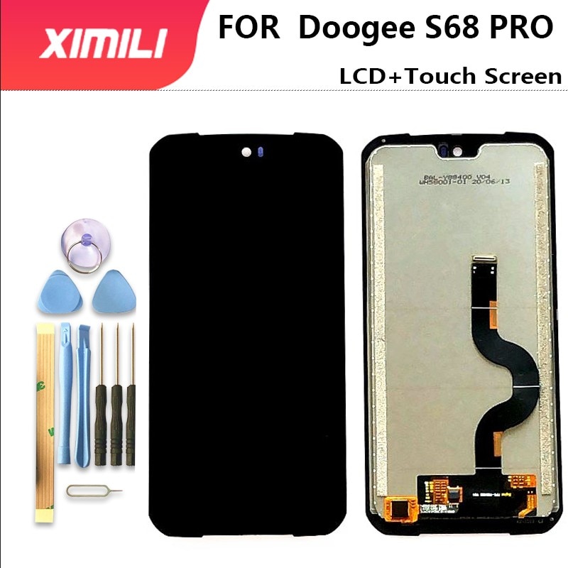 100% Originele 5.9 Inch Doogee S68 Pro Lcd-scherm + Touch Screen Digitizer Vergadering Lcd + Touch Digitizer Voor doogee S68PRO + Gereedschap
