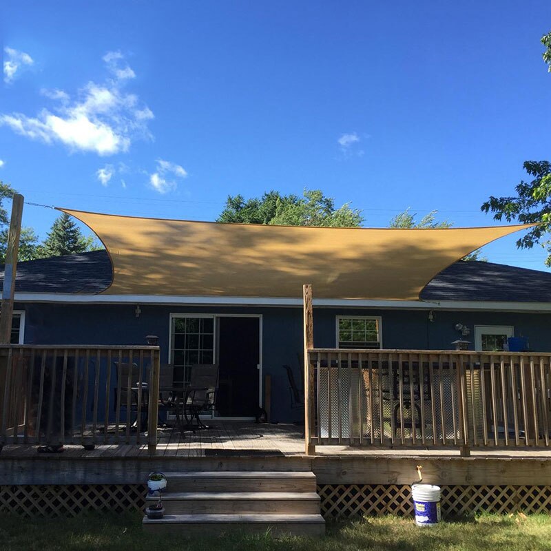 Sun Shade Canopy Cover Sail Sunproof Mesh Net Sunshade For Garden Yard Car Plant Sunshade Beach Camping Patio Pool 3 Sizes