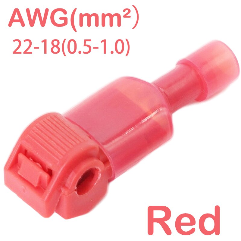Quick Elektrische Kabel Connectors Snap Splice Lock Wire Terminal Crimp Draad Connector Waterdichte Elektrische Connector: Rood / 20pcs(10set)