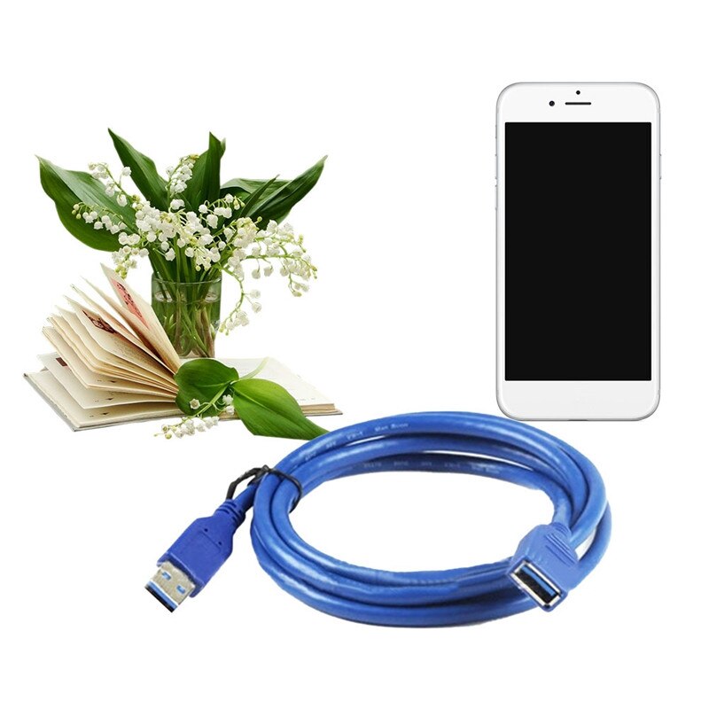 150cm Usb3 A Male To A Female Extension Computer Cable Socket Charging Line Cord