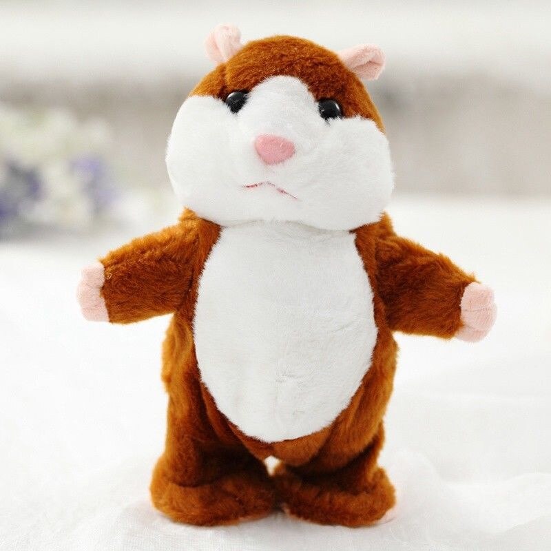 Brutale hamster kerst baby kinderen blik pratend speelgoed: D3 18cm