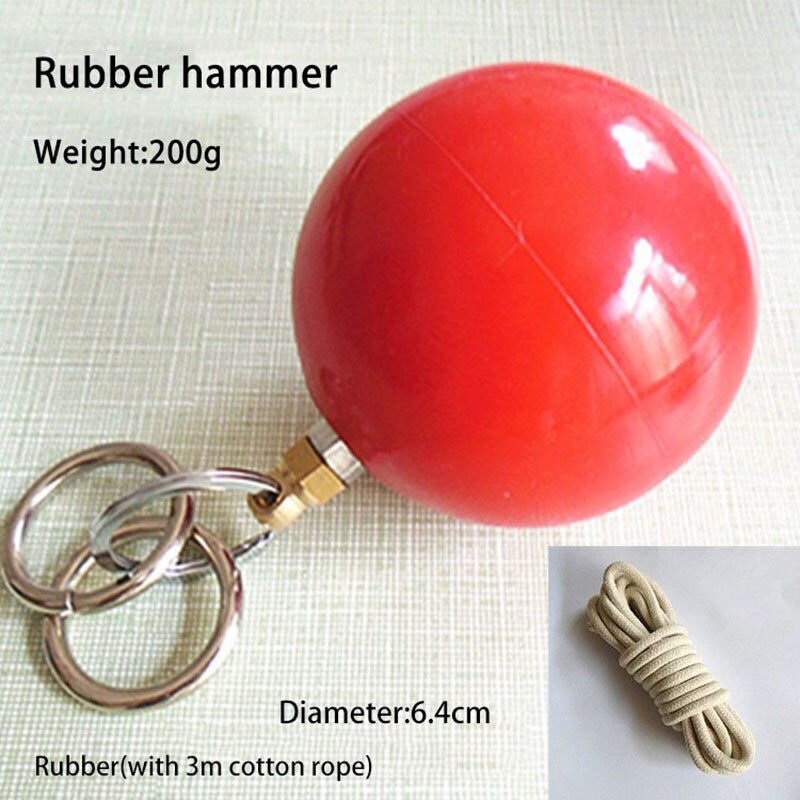 Martin Arts Meteor Hammer Shaolin Martin Arts équipement Javelin équipement de Fitness en plein air: Red Rubber hammer