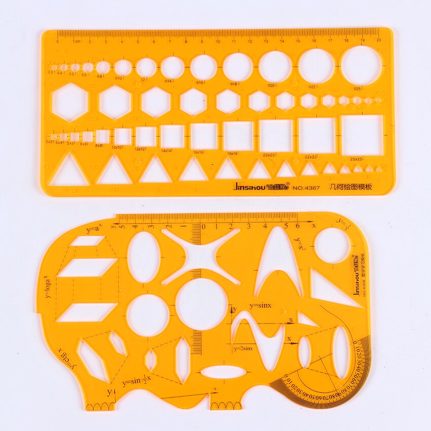 1PC Painting Template Ruler DIY Album Theme Lace Ruler Drawing Board Stencil Geometric Template