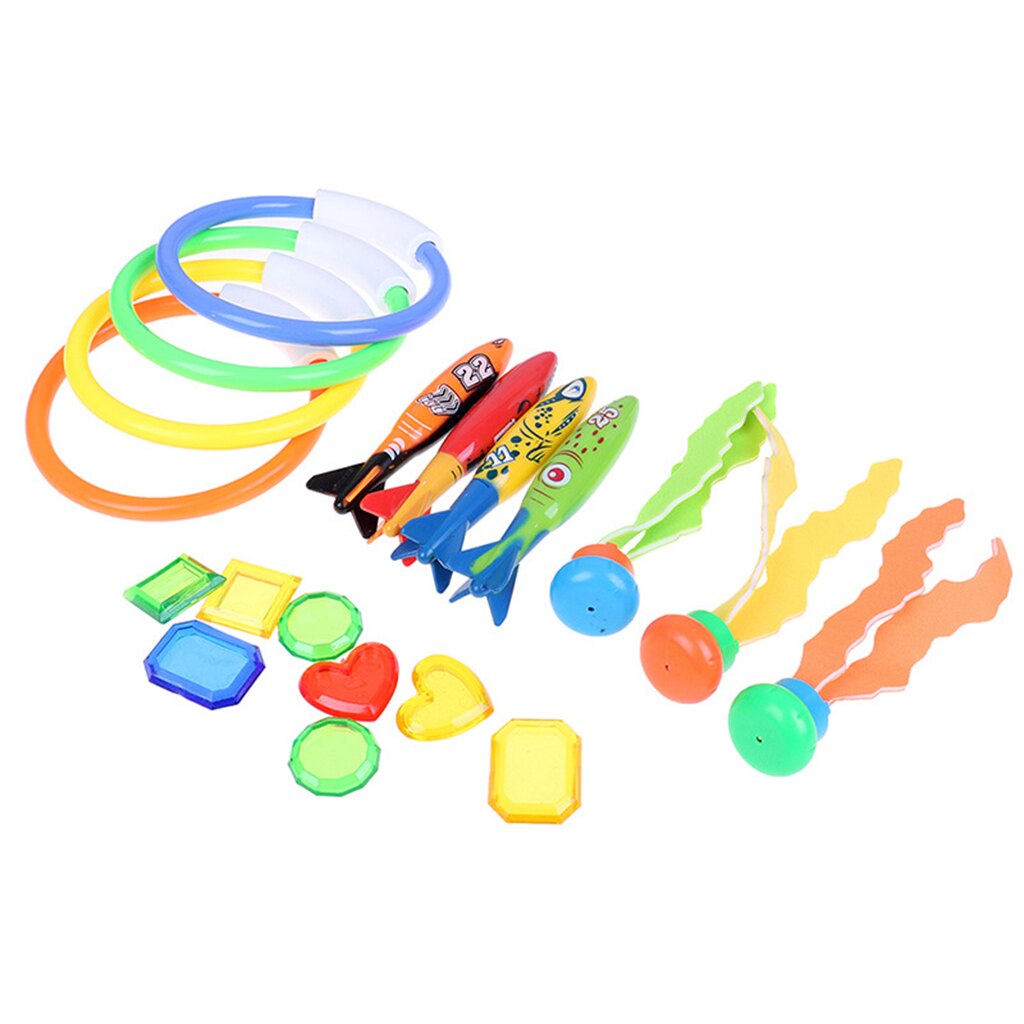 Grappige Duiken Speelgoed 19 Pcs Water Game Onderwater Zwembad Speelgoed Plastic