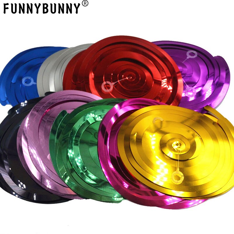 FUNNYBUNNY Levendige Regenboog Plastic Swirl Decoraties, 5 Stuks, Gemaakt van Plastic, Regenboog, 35.4"