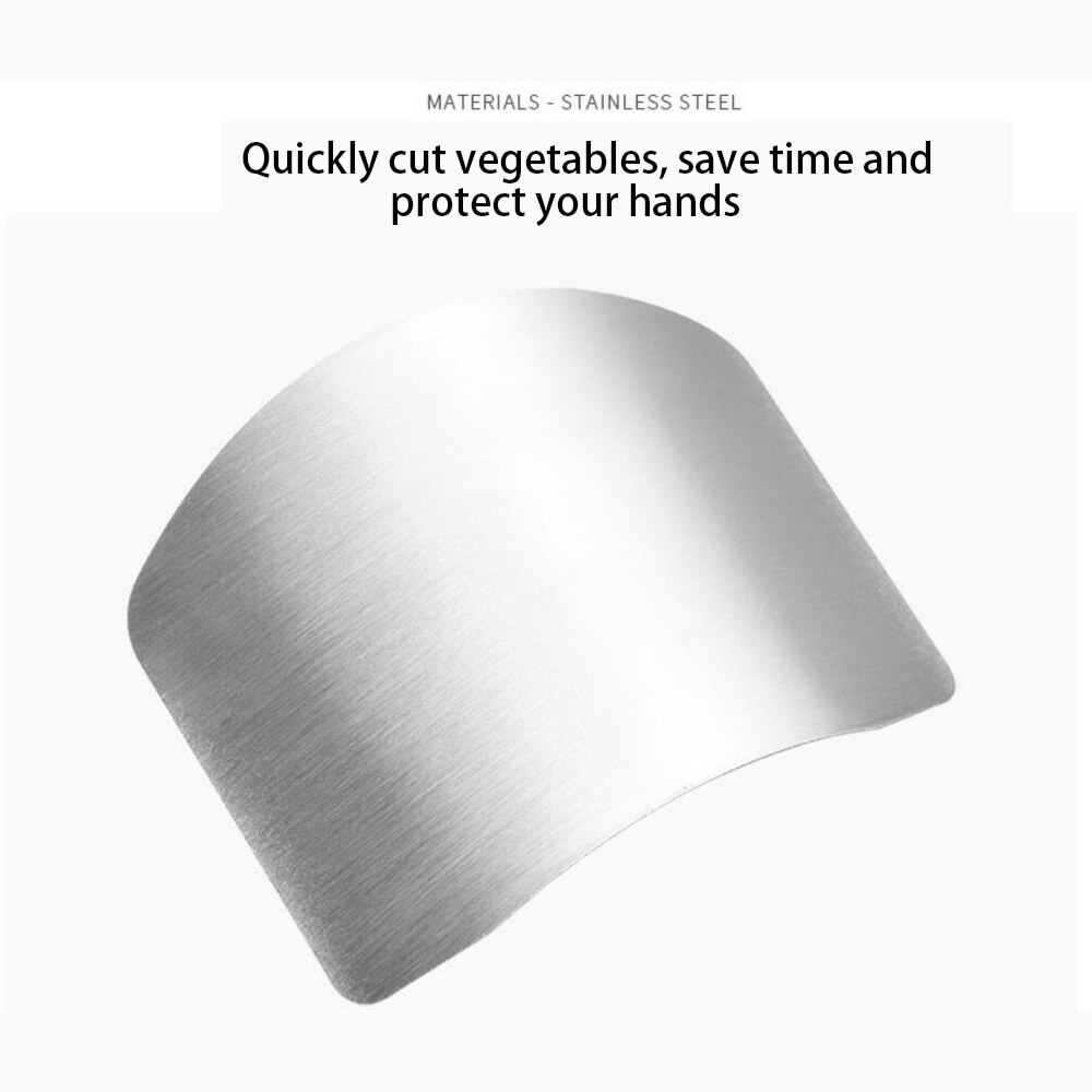 Protector de corte y rebanado de punta de los dedos de acero inoxidable para evitar herramientas de cocina prácticas que se producen trituración y lijado