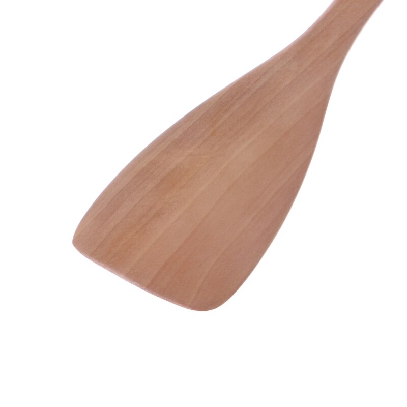 Houten Schop Spatel Wok Handgemaakte Lepel Niet Stok Keuken Koken Schraper B95B