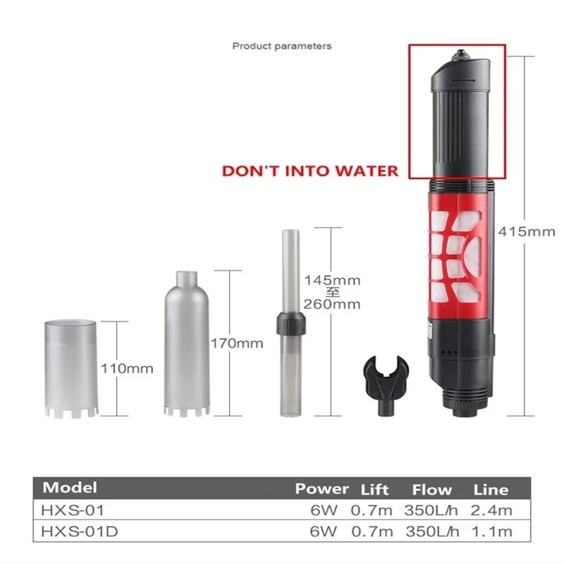 Sifon Voor Aquarium Filter Spons Elektrische Aquarium Bodemreinigers Water Filter Sifon Filter Wisselaar Voor Aquarium 220V 。