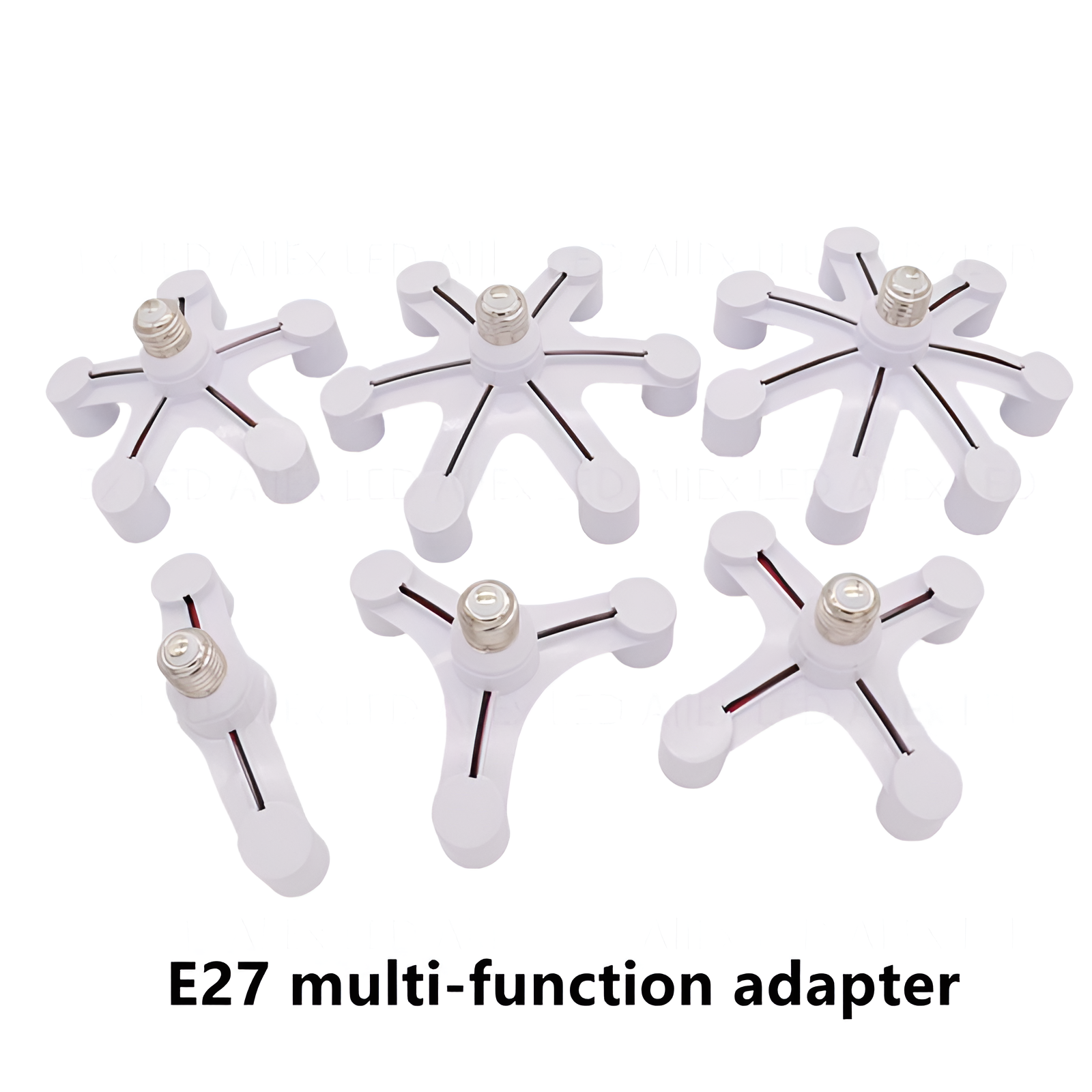 3 in 1/4 in 1/5 in 1/6 in 1 E27 LED Gloeilamp Lamphouder 85-265 V E27 Base Socket Splitter LED Lamp Socket Gloeilamp Adapter Houder
