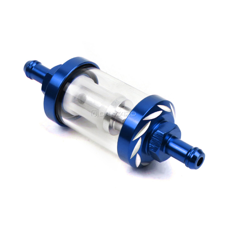 Filtro de combustible Universal para motocicleta, 8mm, motor en línea, carburador CNC, filtro de Gas y combustible, filtros de aceite para Motor, accesorios todoterreno ATV: Transparente