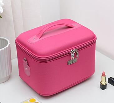 Make-up Organizer Dames Toilettas Cosmetische Tas Dames cosmetische doos koffer Make-up Case Opbergkoffer voor make-up organizer: M / Blauw