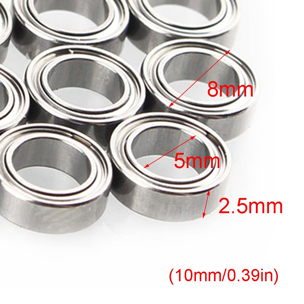 Brand 10Pcs MR85 Serie Miniatuur Lager Metal Afgeschermde Kogellagers Voor MR85Z MR85ZZ MR85RS 675 L-850ZZ 5x8x2.5mm
