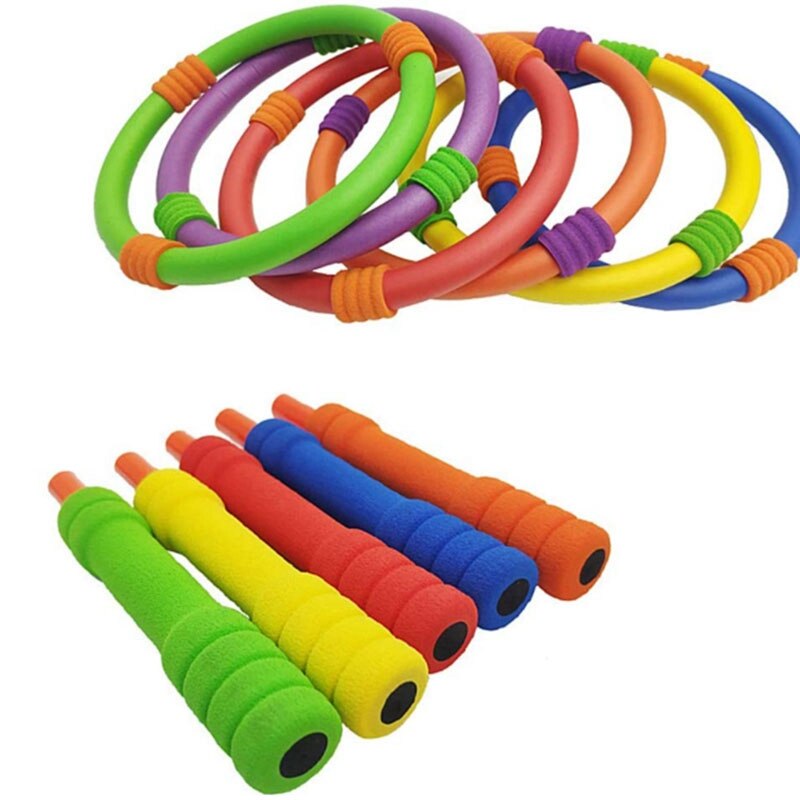 Jeu d'anneau à lancer en mousse souple, jeu d'extérieur pour enfants, adultes et famille, facile à assembler