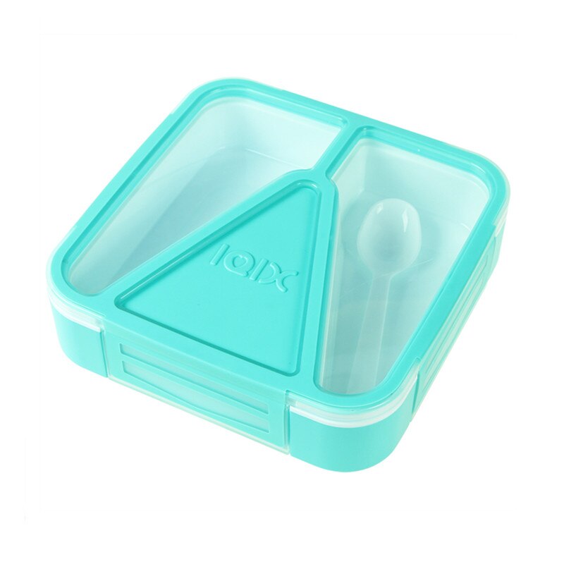 3 Partition Portable Lunch Box Microwave Oven Bento Box Healthy Plastic Food Storage Container Lunchbox BPA Free: Geen B