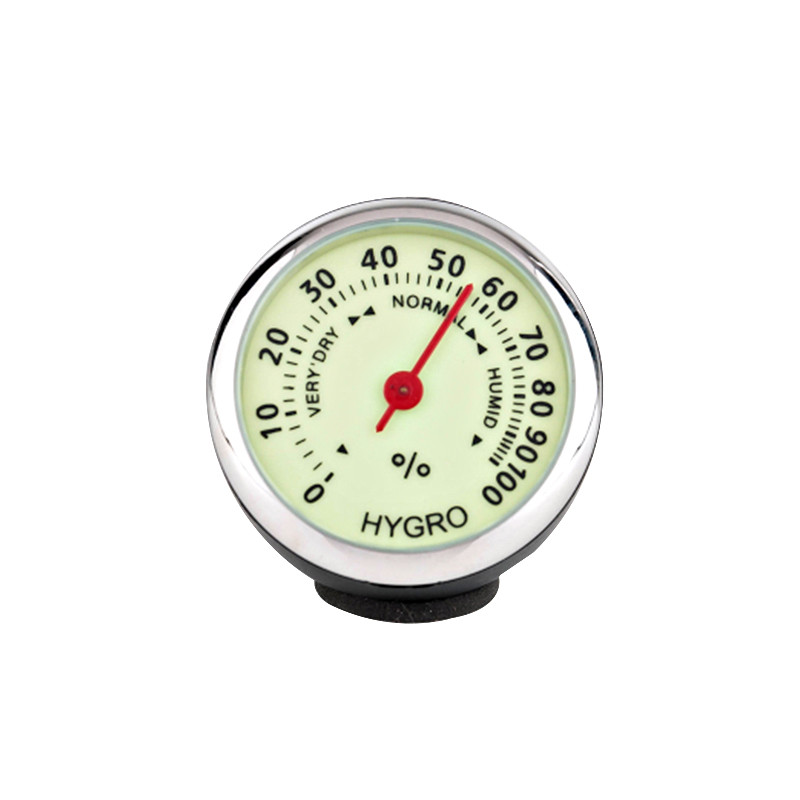 Mini reloj luminoso para coche, termómetro, higrómetro, reloj de cuarzo Interior para coche, accesorios automotrices, tablero de instrumentos, decoración para coche,: Hygrometer 2